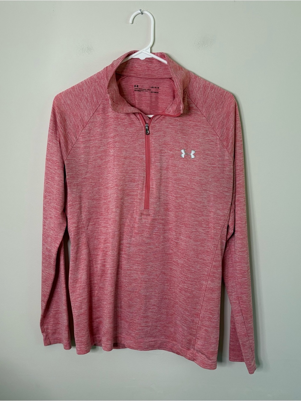 Under Armour Heatgear Women’s Large Pink Long Sleeve Top Pullover